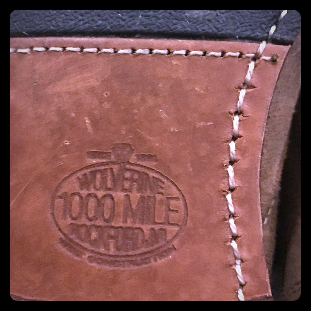 Wolverine 1000 Mile leather handmade boots